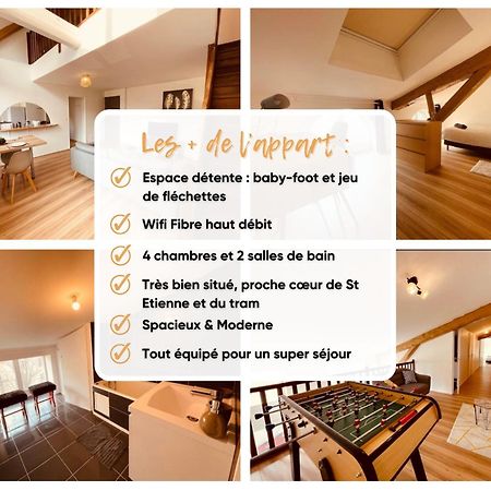 Bel Appart' 4 Chambres Duplex Durafour Saint-Etienne  Eksteriør bilde